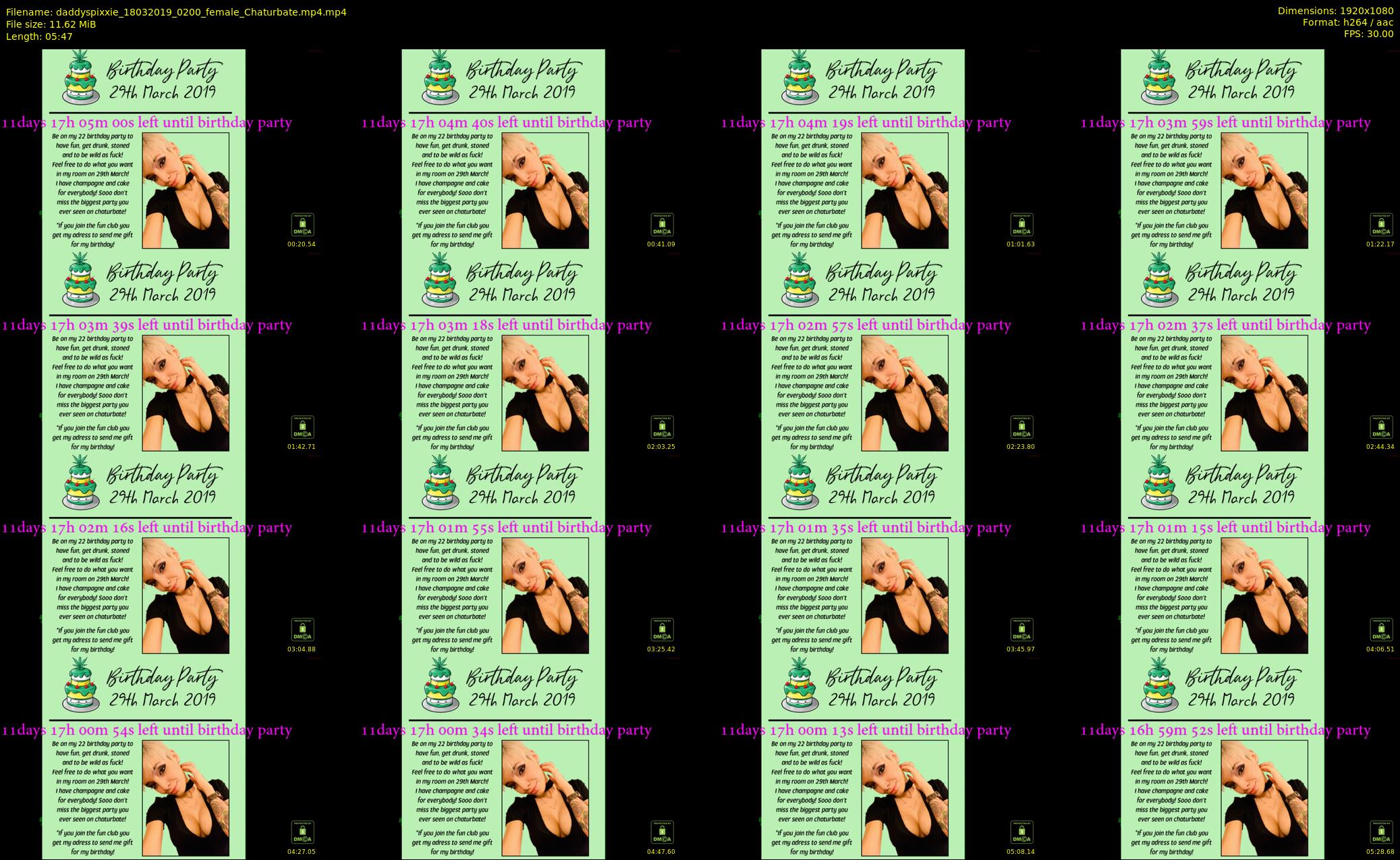 daddyspixxie — 6 minute Chaturbate female cam show recording, 1080p, Mar 18, 2019