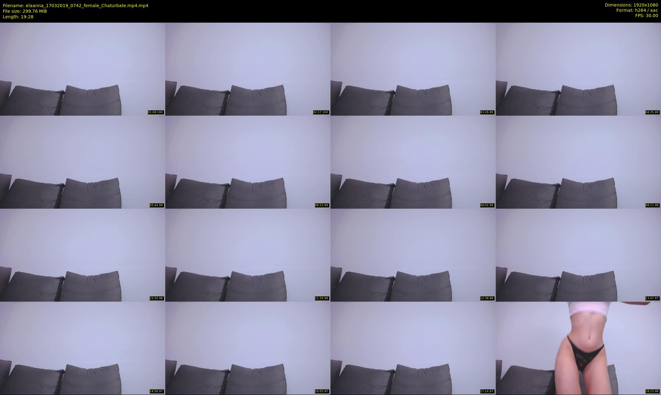 elaanna — 20 minute Chaturbate female cam show recording, 1080p, Mar 17, 2019