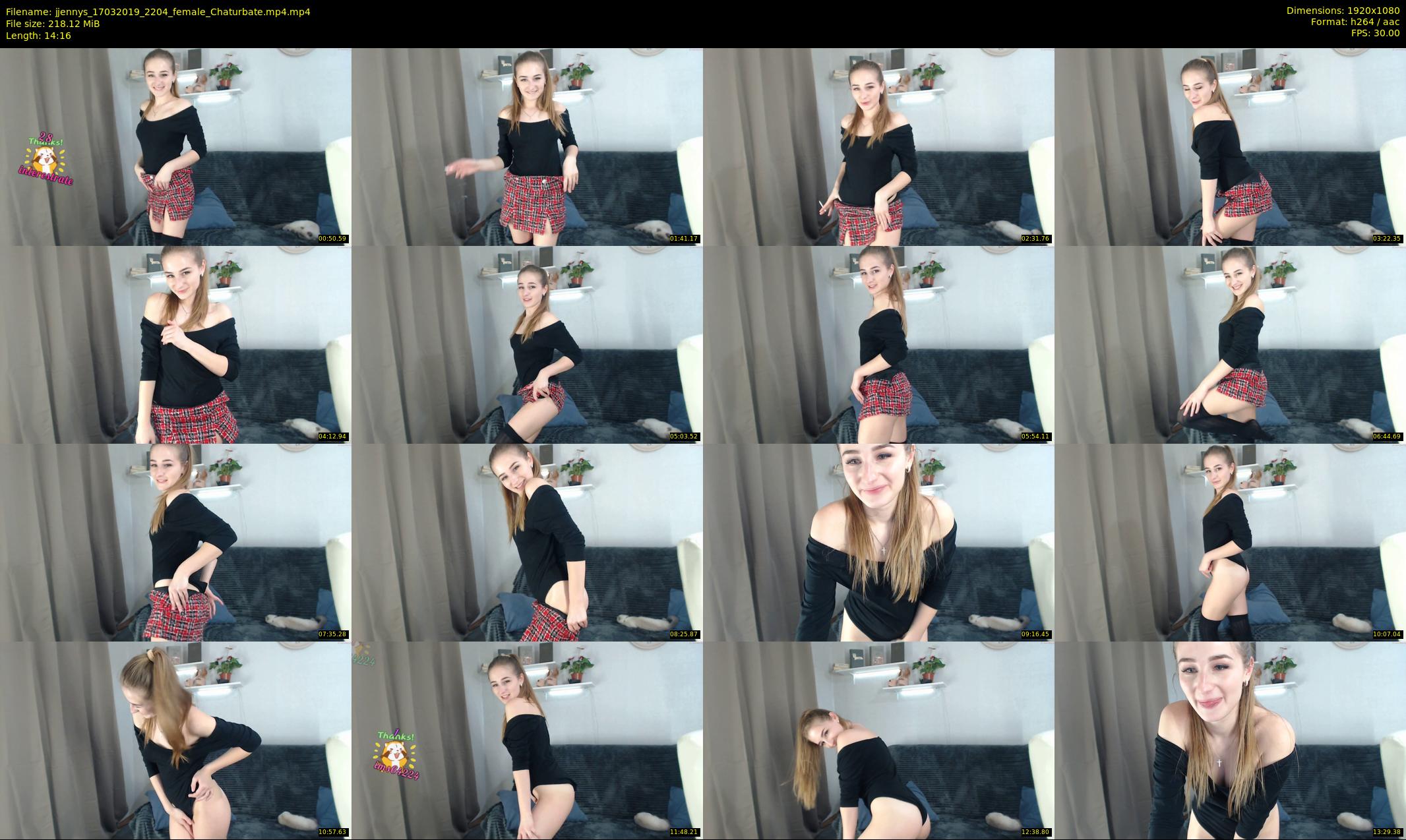 jjennys — 15 minute Chaturbate female cam show recording, 1080p, Mar 17, 2019