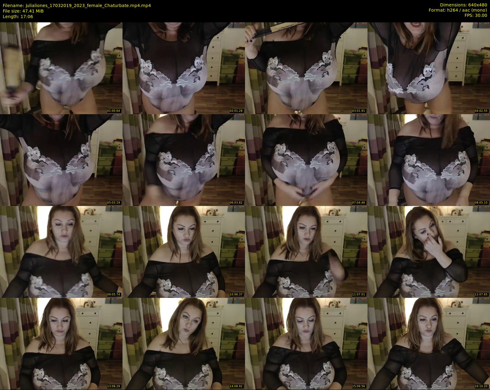 julialiones — 18 minute Chaturbate female cam show recording, 480p, Mar 17, 2019