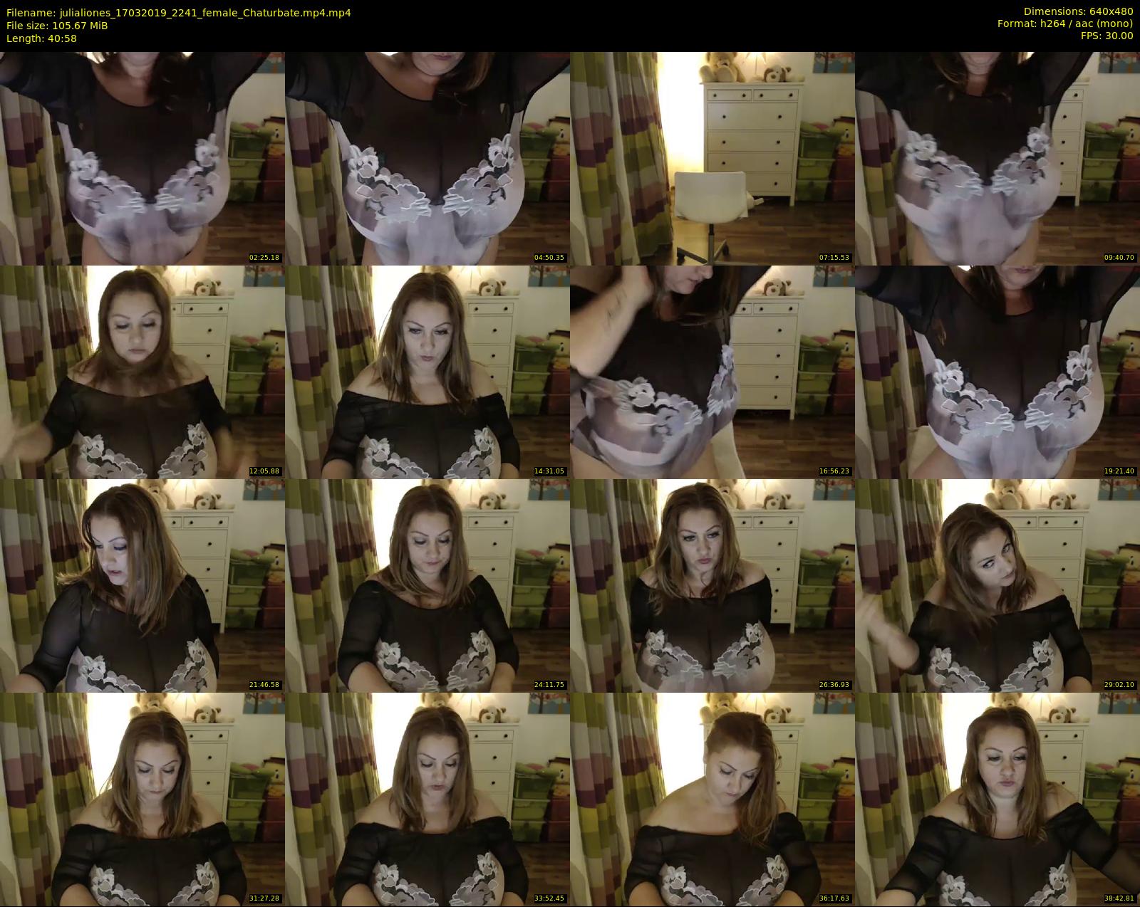 julialiones — 41 minute Chaturbate female cam show recording, 480p, Mar 17, 2019