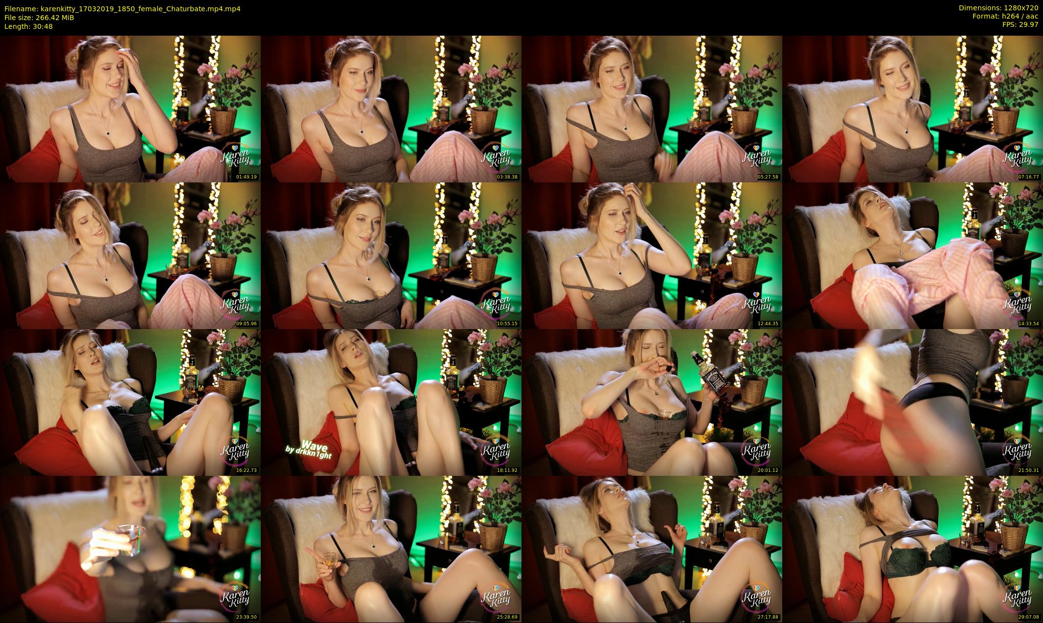 karenkitty — 31 minute Chaturbate female cam show recording, 720p, Mar 17, 2019
