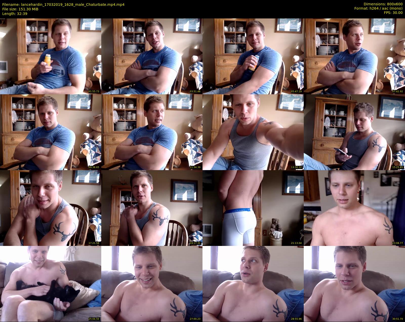 lancehardin — 33 minute Chaturbate male cam show recording, 480p, Mar 17, 2019