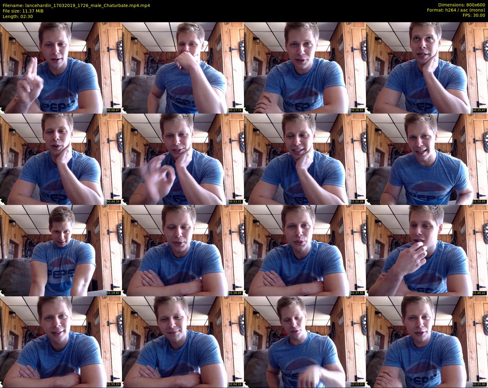 lancehardin — 3 minute Chaturbate male cam show recording, 480p, Mar 17, 2019