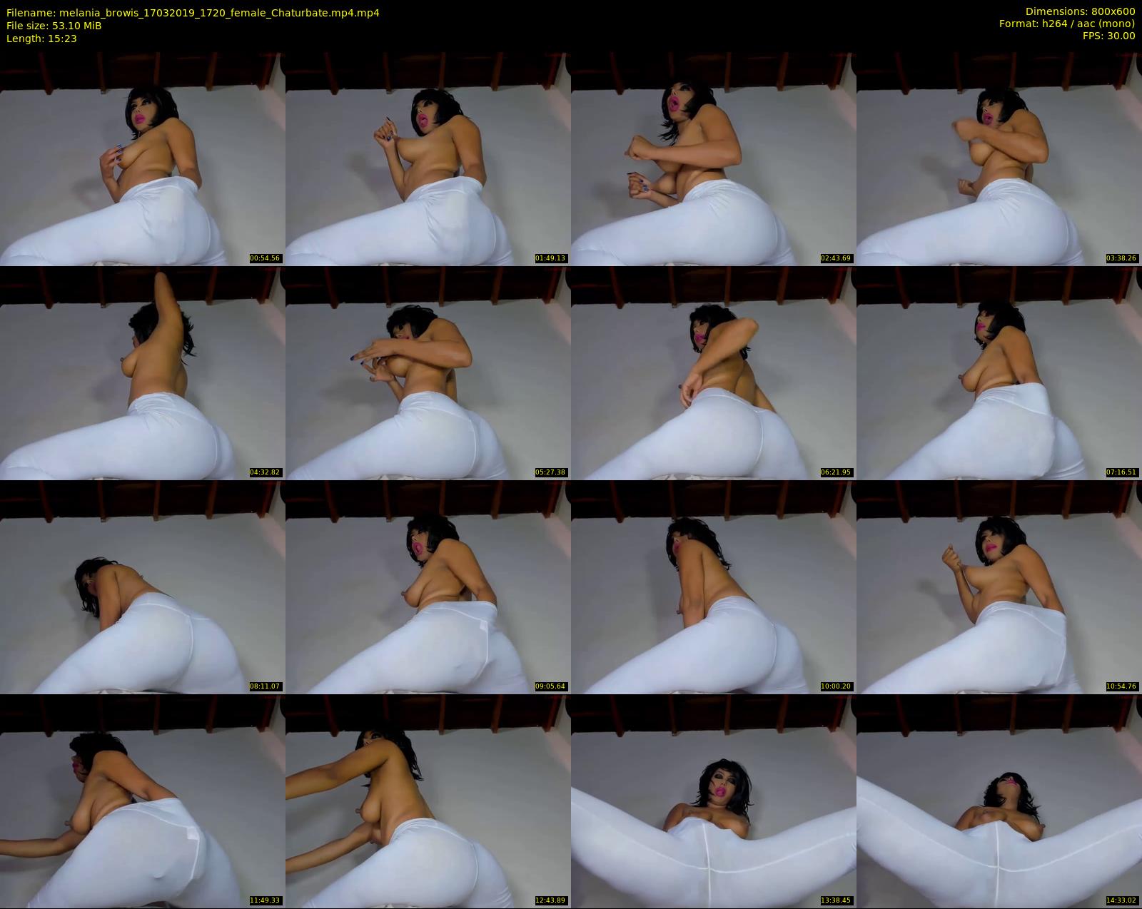 melania_browis — 16 minute Chaturbate female cam show recording, 480p, Mar 17, 2019
