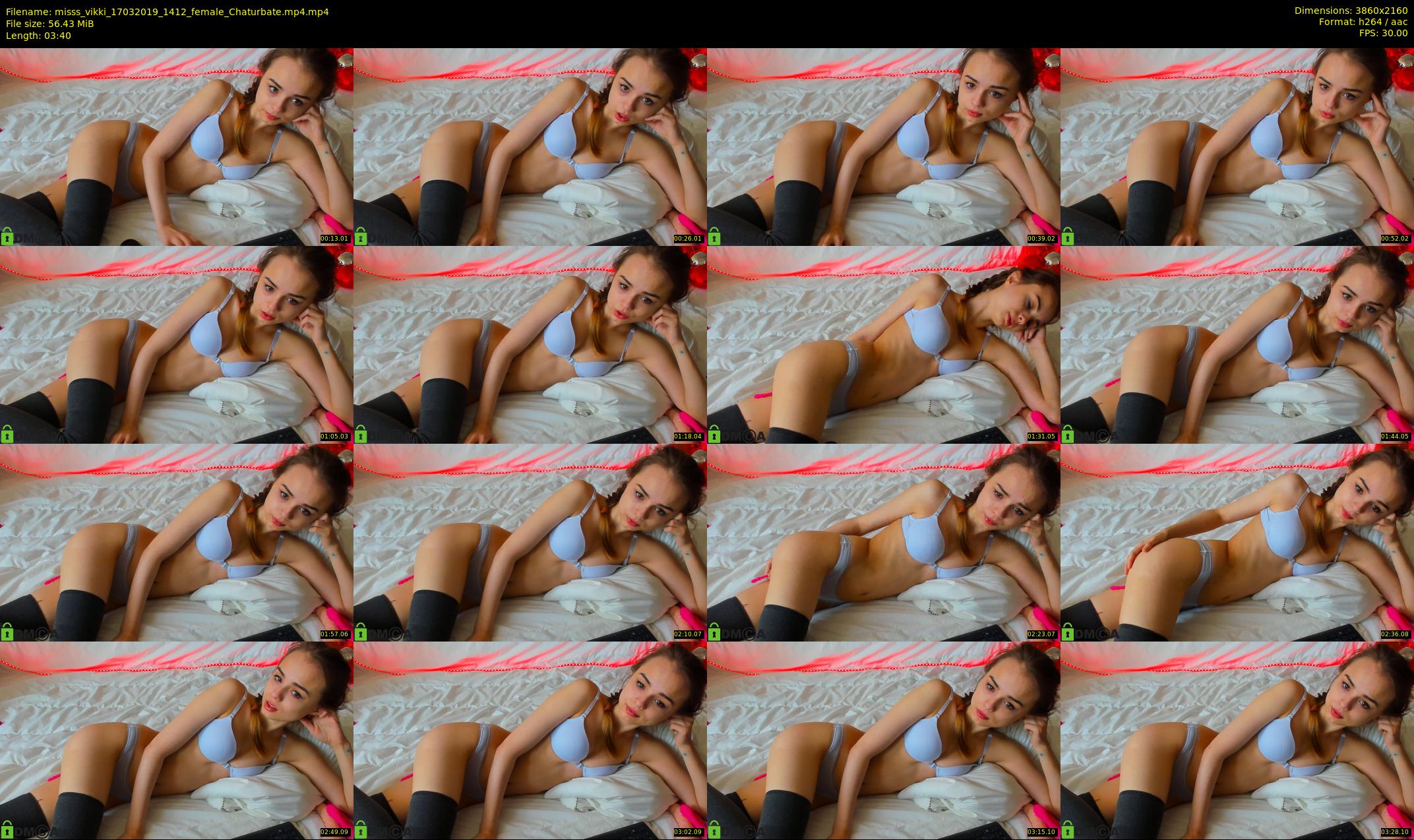 misss_vikki — 4 minute Chaturbate female cam show recording, 4K, Mar 17, 2019