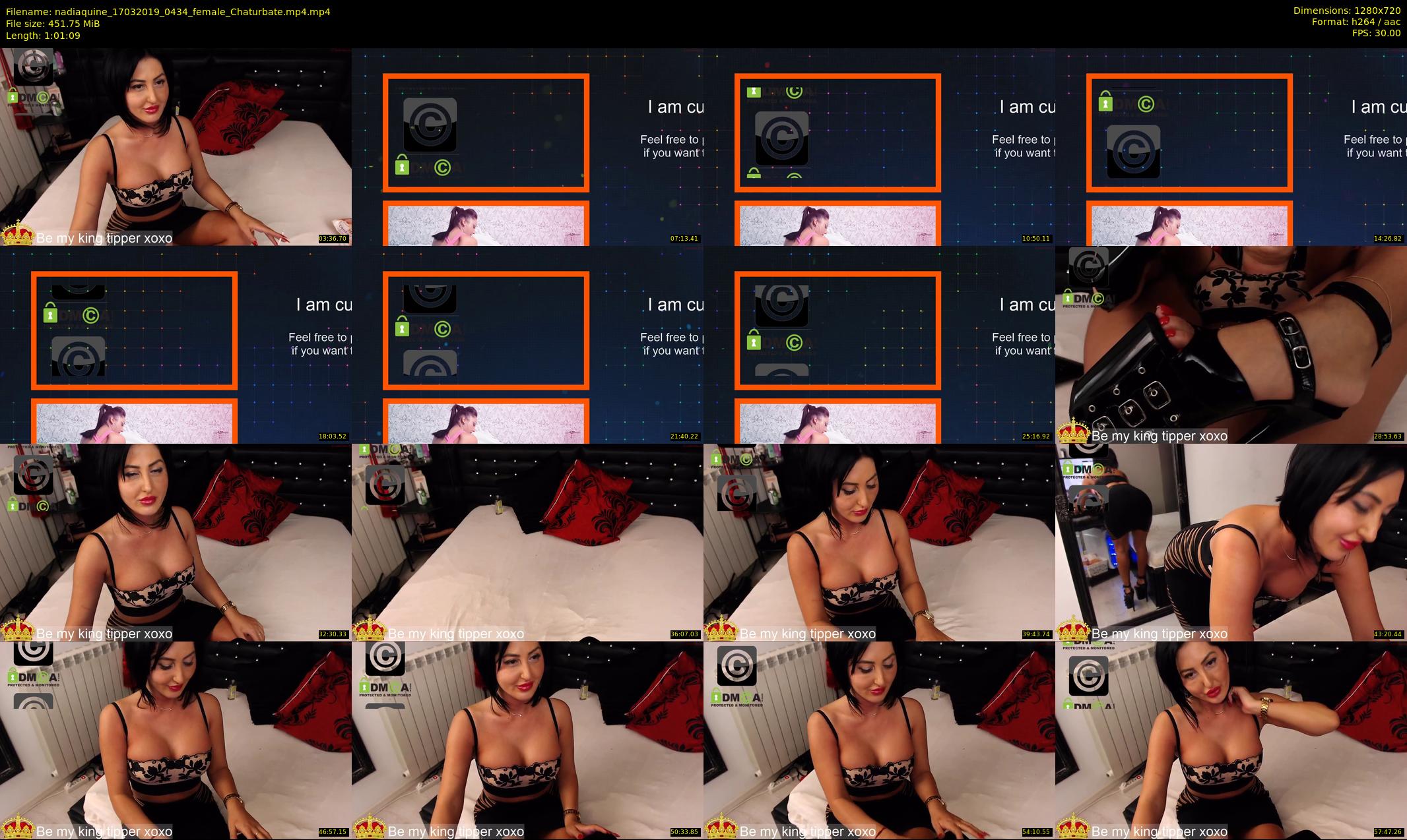 nadiaquine — 62 minute Chaturbate female cam show recording, 720p, Mar 17, 2019