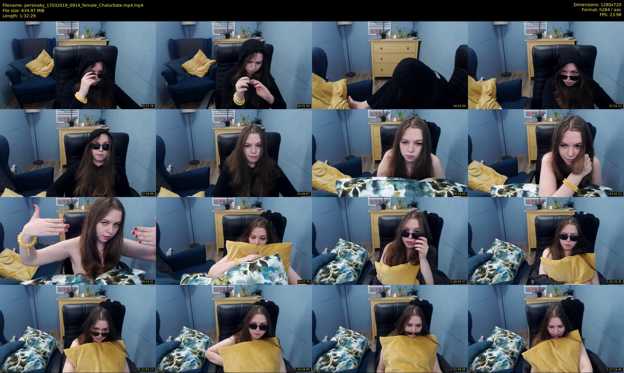 persinaky — 93 minute Chaturbate female cam show recording, 720p, Mar 17, 2019