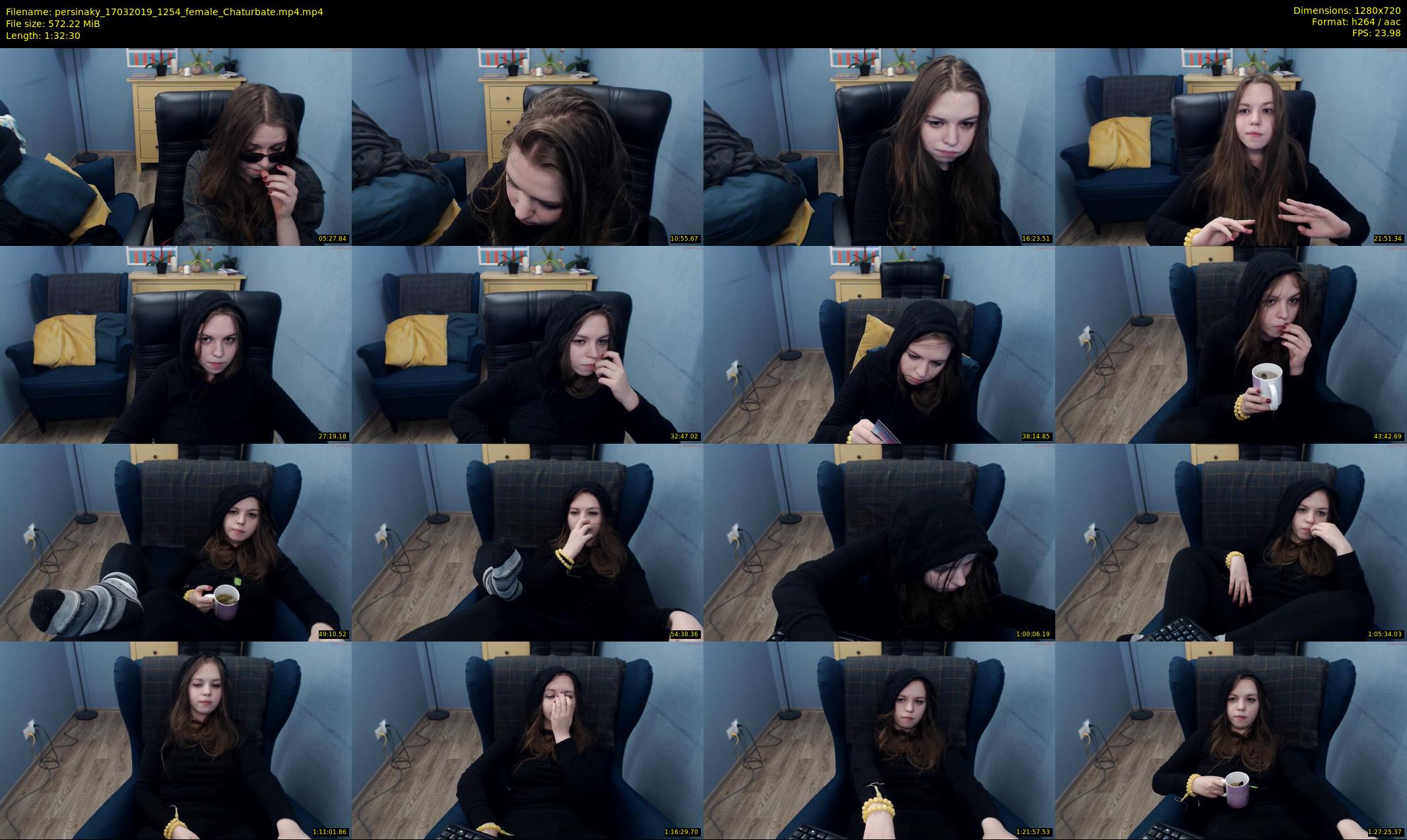 persinaky — 93 minute Chaturbate female cam show recording, 720p, Mar 17, 2019