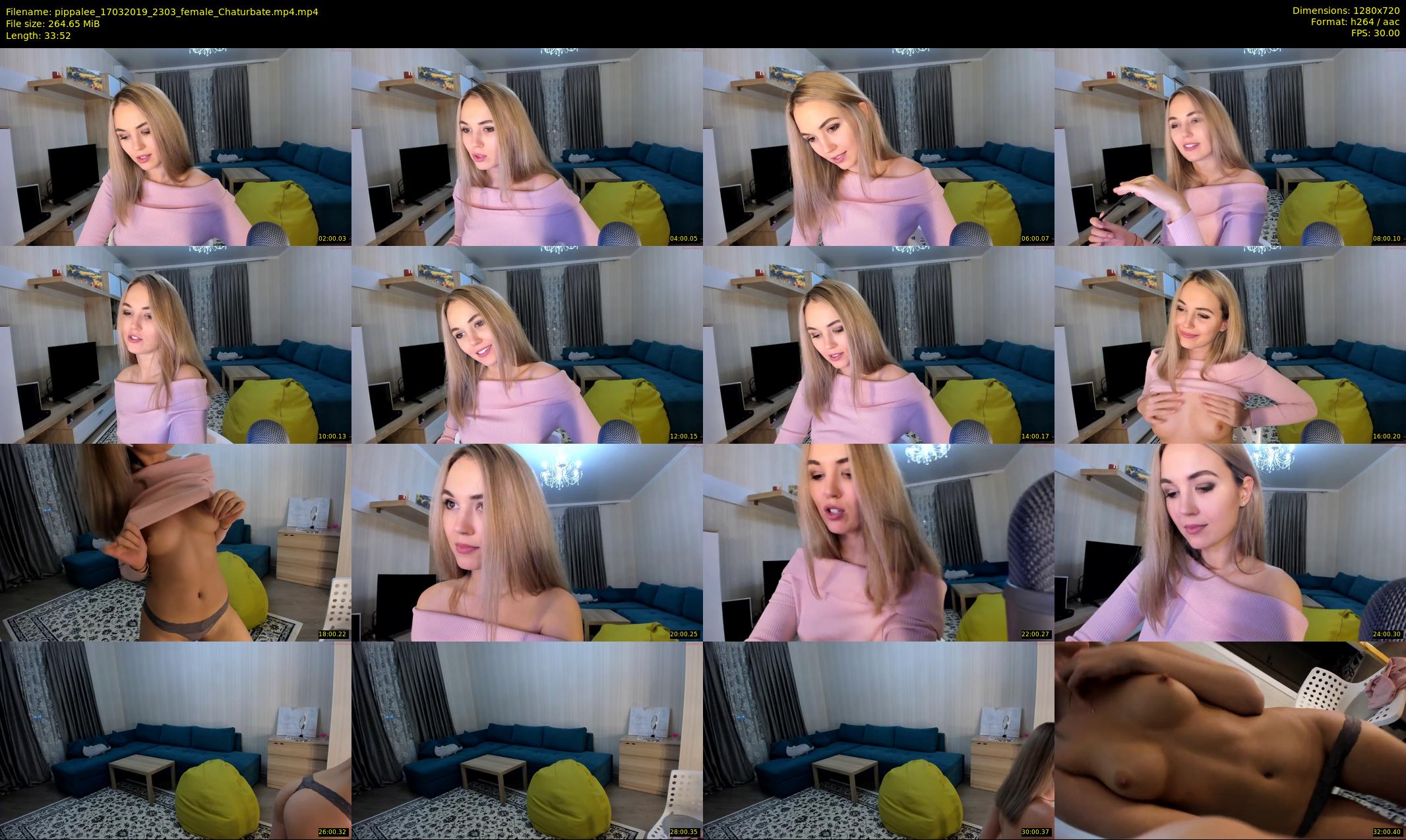 pippalee — 34 minute Chaturbate female cam show recording, 720p, Mar 17, 2019