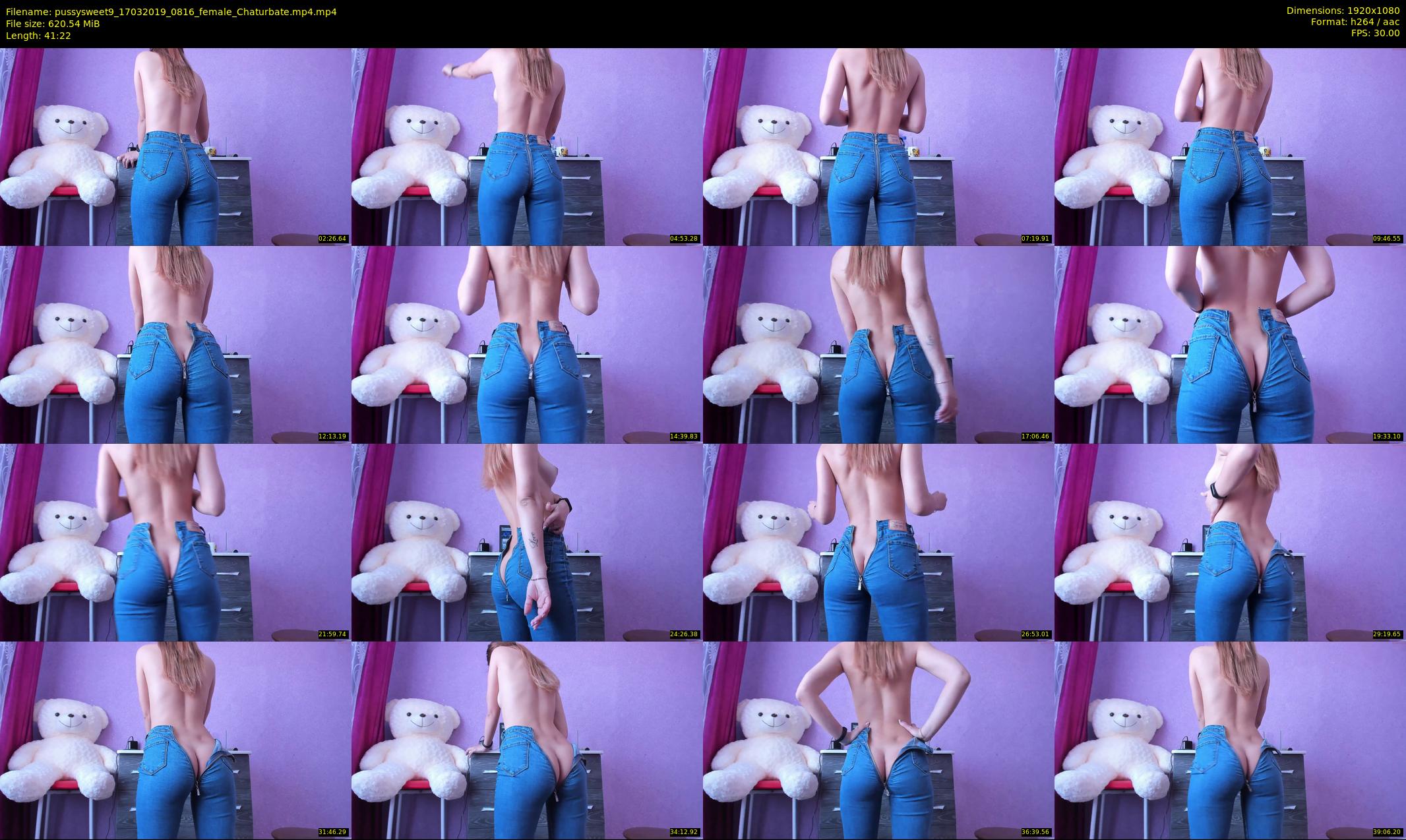 pussysweet9 — 42 minute Chaturbate female cam show recording, 1080p, Mar 17, 2019