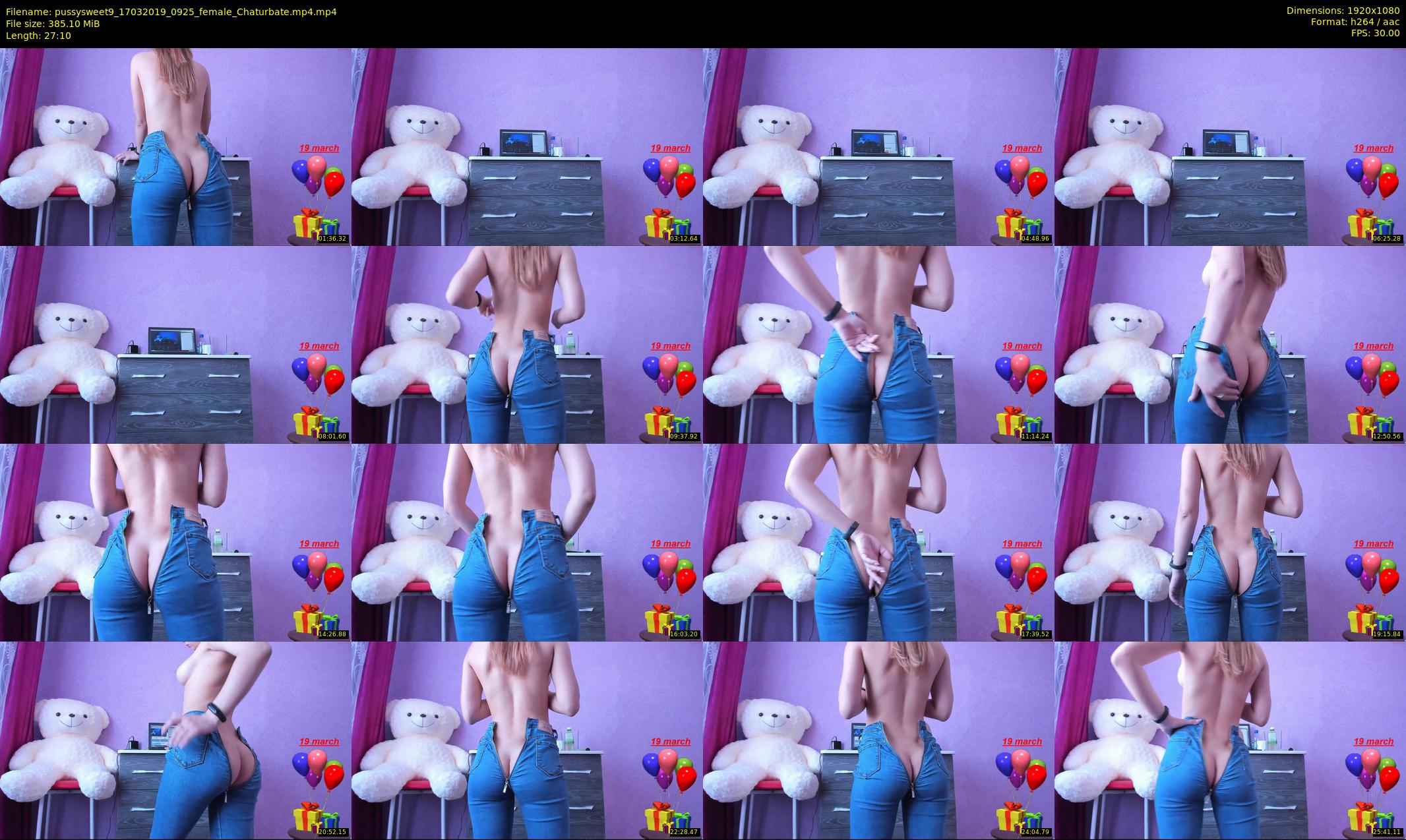 pussysweet9 — 28 minute Chaturbate female cam show recording, 1080p, Mar 17, 2019