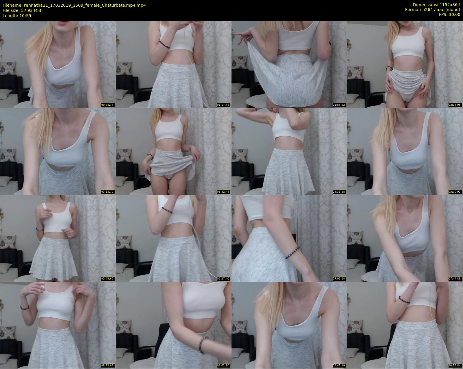 rennatha21 — 11 minute Chaturbate female cam show recording, 720p, Mar 17, 2019