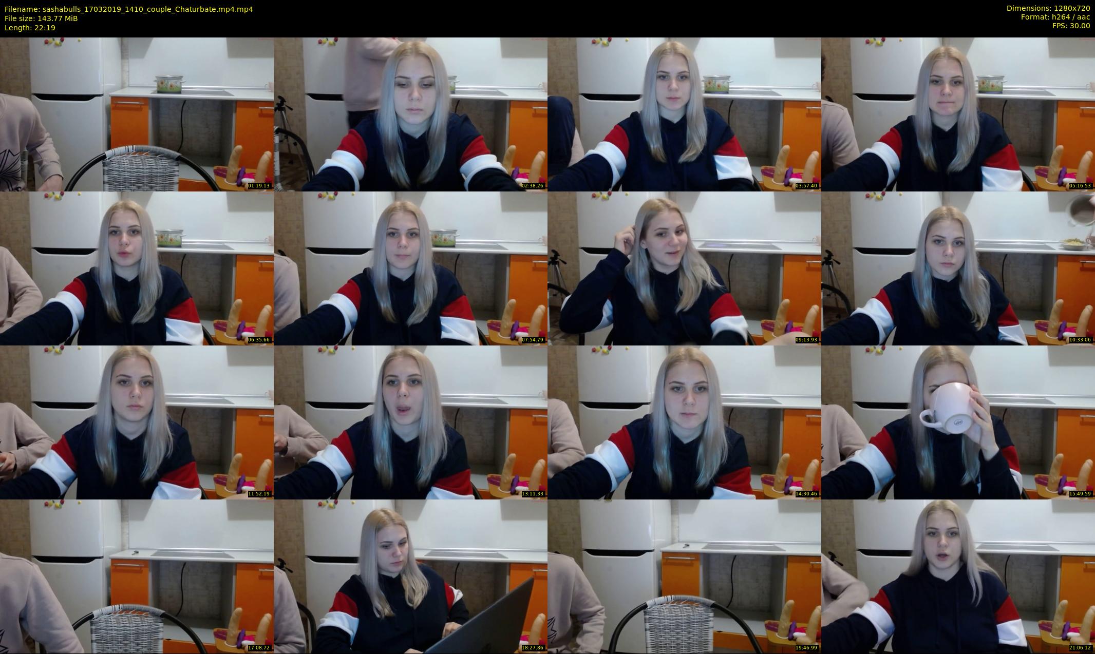 sashabulls — 23 minute Chaturbate couple cam show recording, 720p, Mar 17, 2019