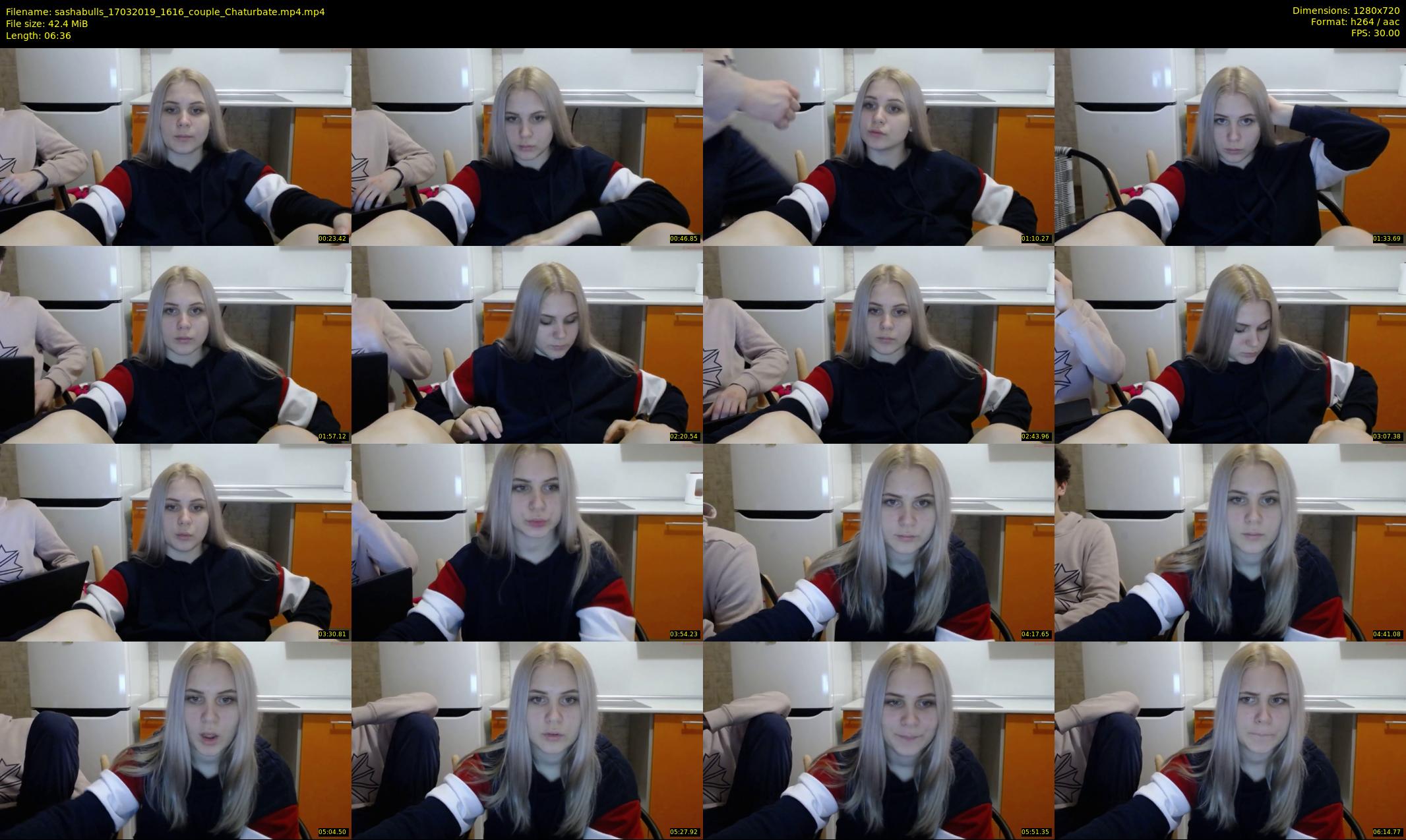 sashabulls — 7 minute Chaturbate couple cam show recording, 720p, Mar 17, 2019
