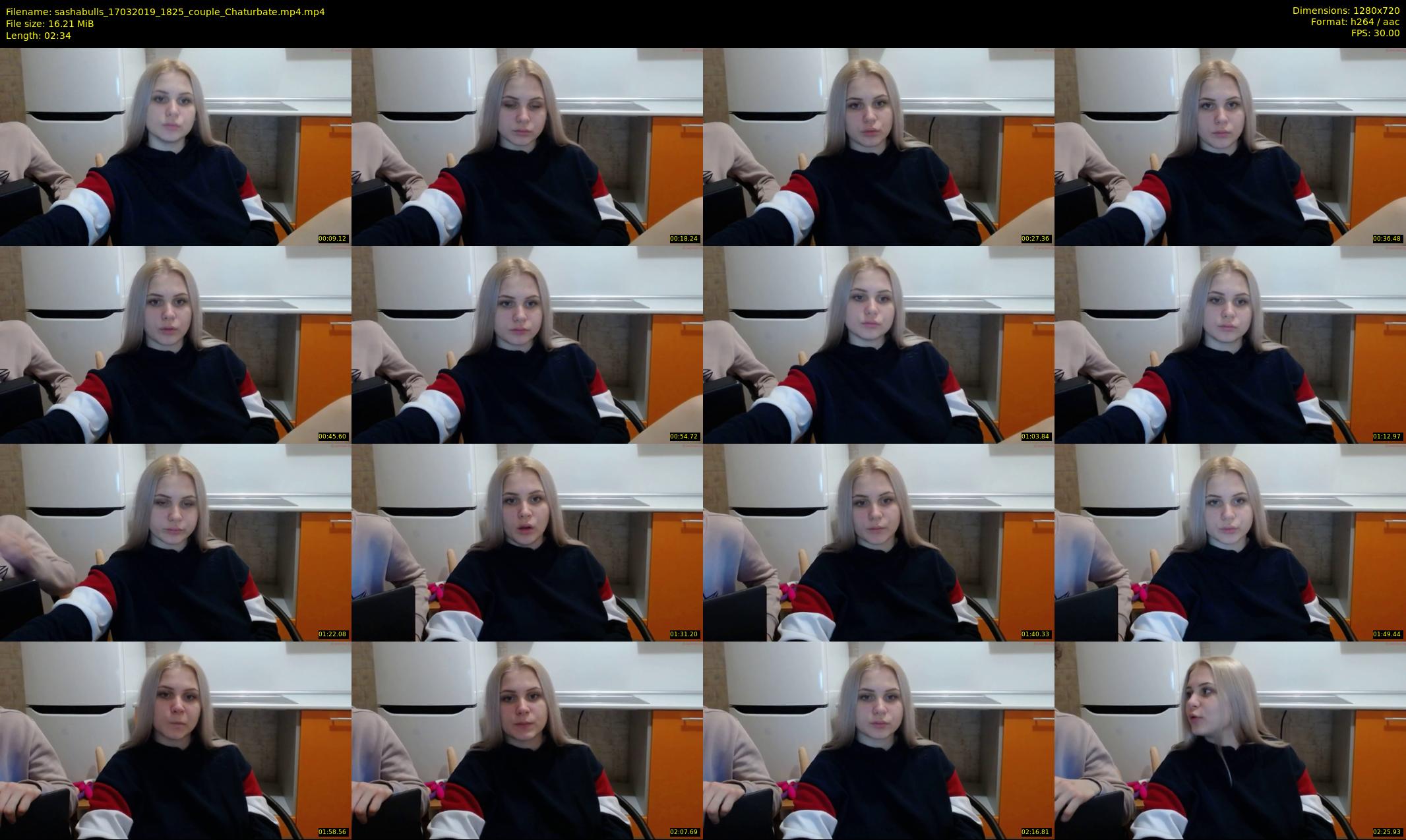 sashabulls — 3 minute Chaturbate couple cam show recording, 720p, Mar 17, 2019