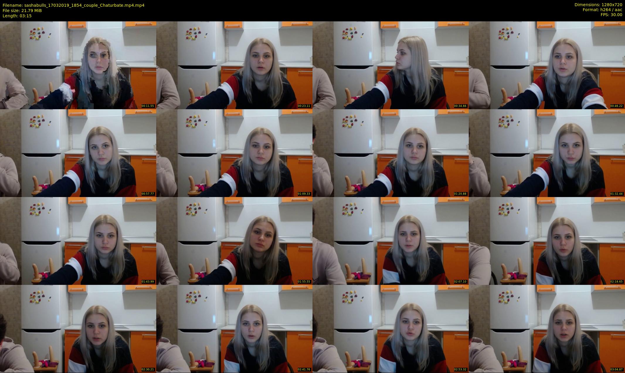 sashabulls — 4 minute Chaturbate couple cam show recording, 720p, Mar 17, 2019