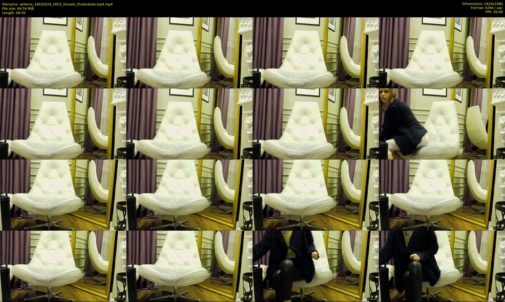 sellenia — 9 minute Chaturbate female cam show recording, 1080p, Mar 18, 2019