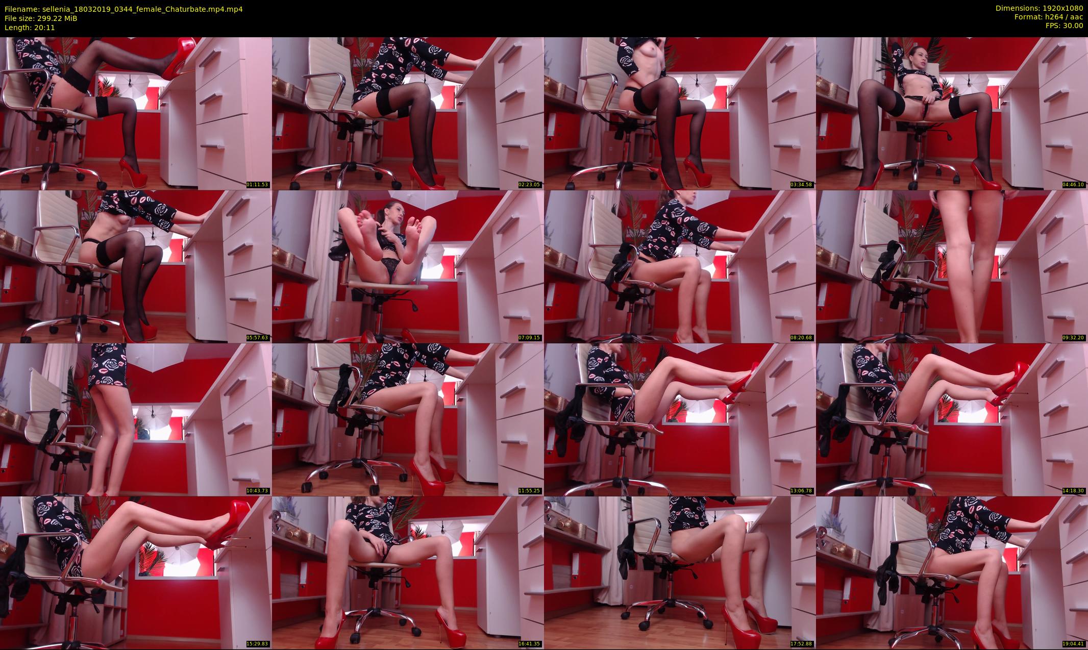 sellenia — 21 minute Chaturbate female cam show recording, 1080p, Mar 18, 2019