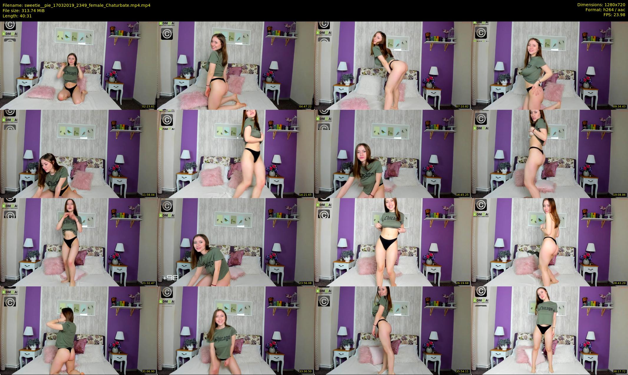 sweetie__pie — 41 minute Chaturbate female cam show recording, 720p, Mar 17, 2019