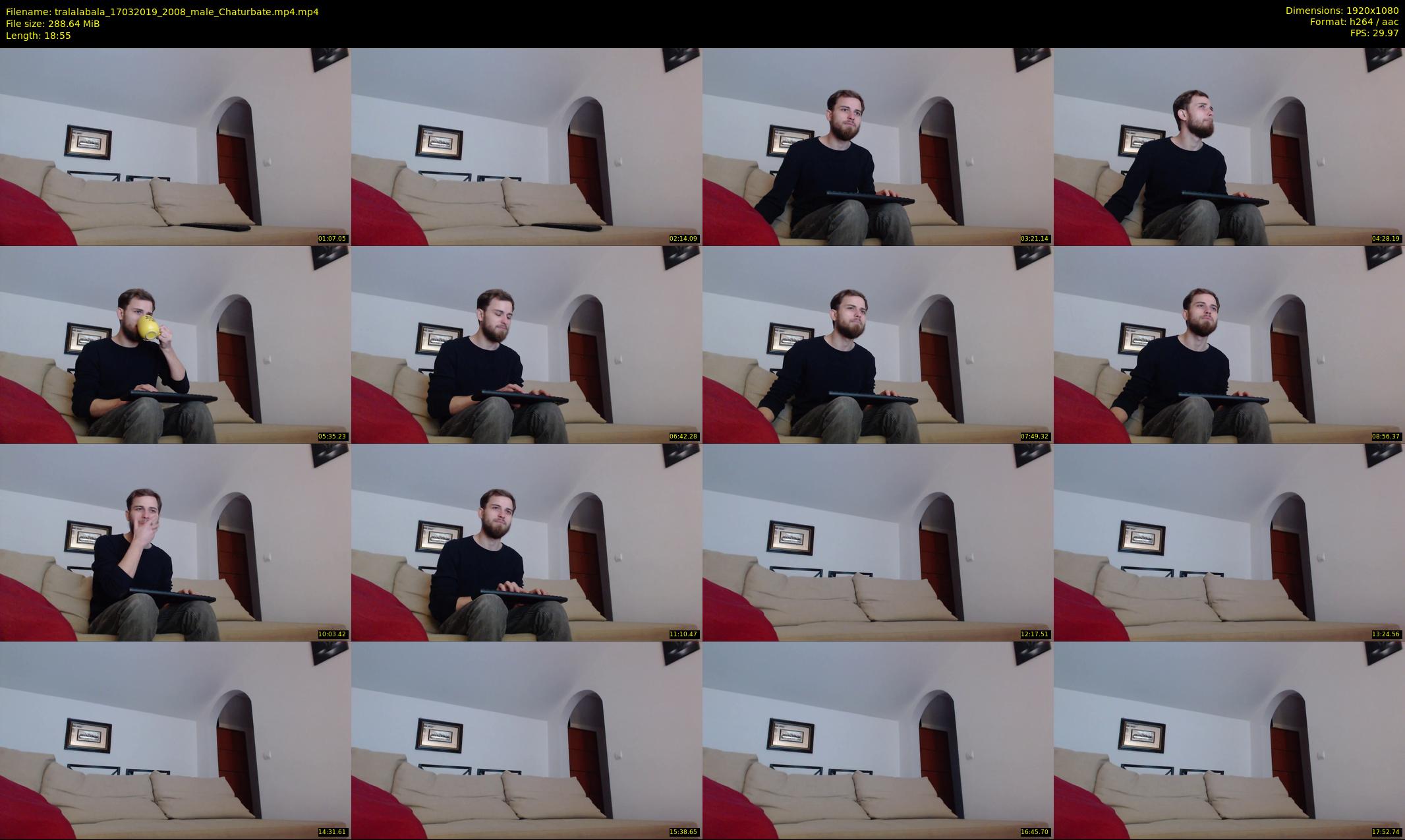 tralalabala — 19 minute Chaturbate male cam show recording, 1080p, Mar 17, 2019