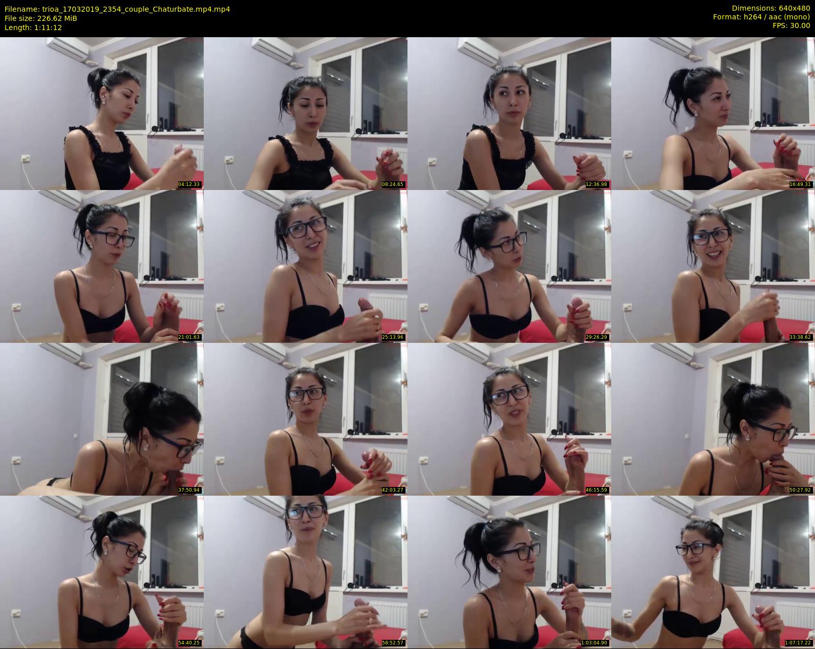 trioa — 72 minute Chaturbate couple cam show recording, 480p, Mar 17, 2019