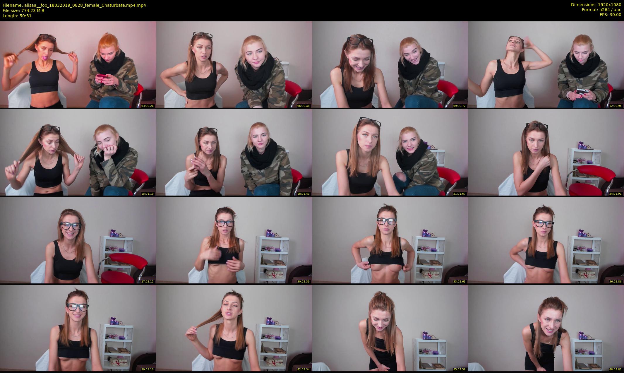 alisaa__fox — 51 minute Chaturbate female cam show recording, 1080p, Mar 18, 2019