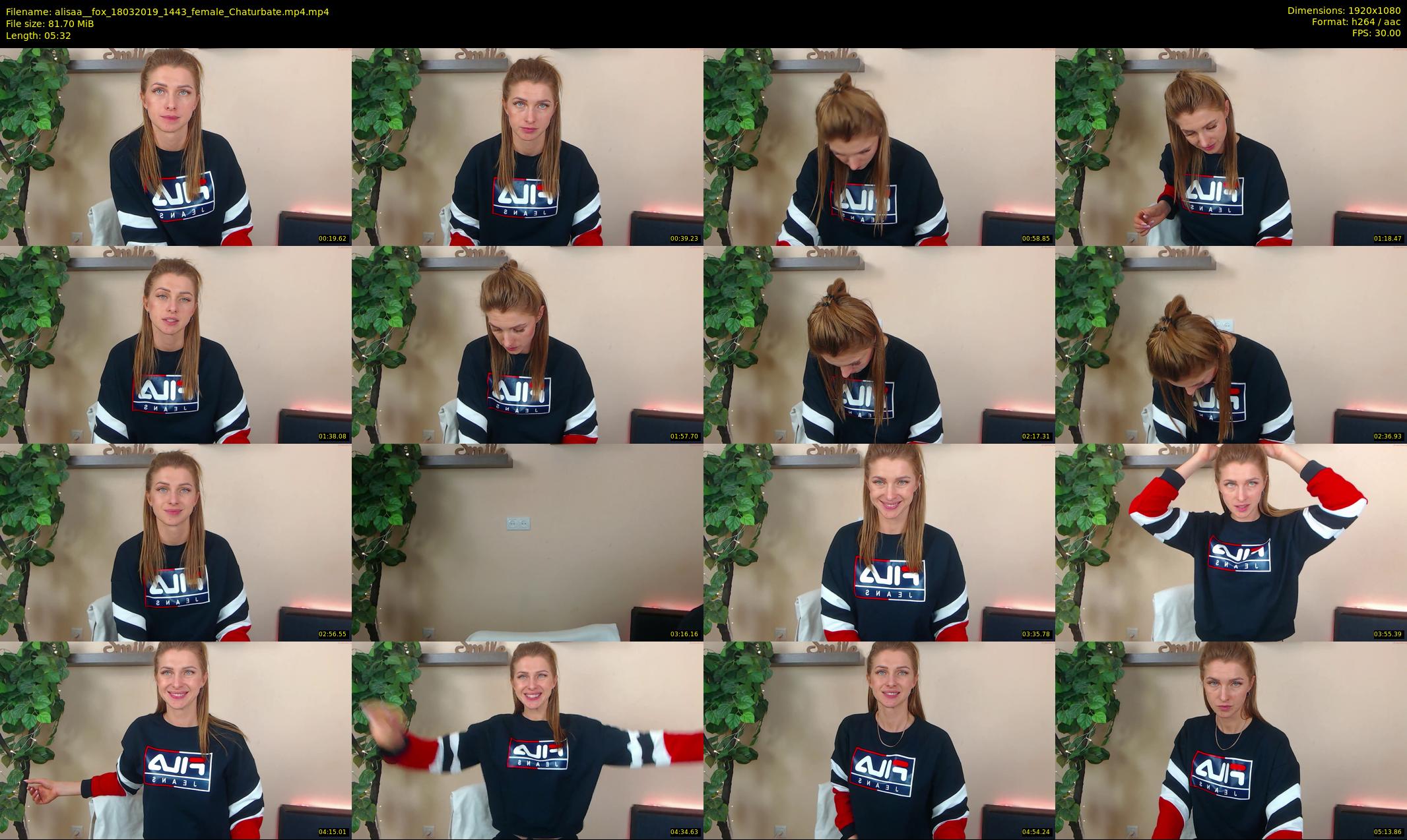 alisaa__fox — 6 minute Chaturbate female cam show recording, 1080p, Mar 18, 2019