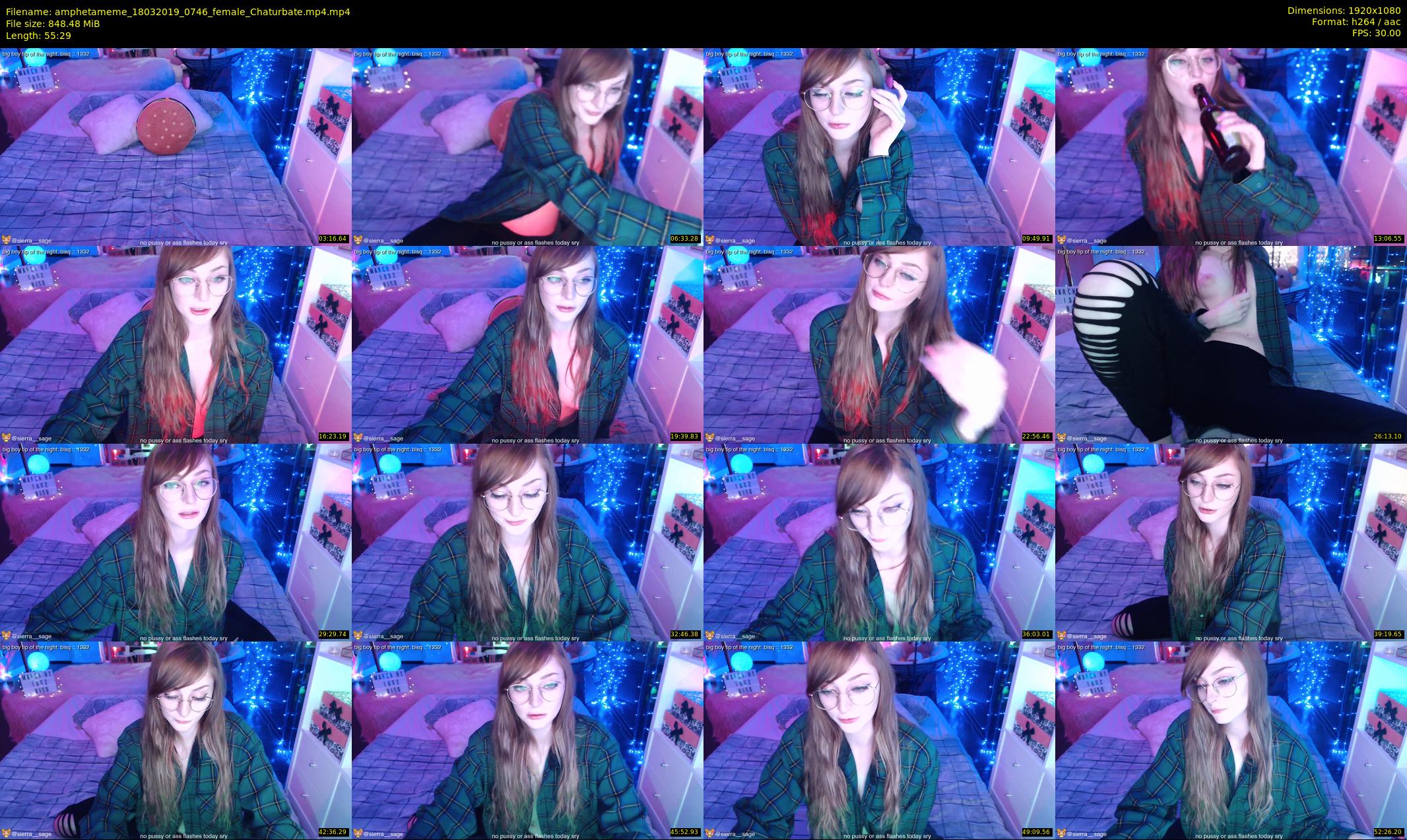 amphetameme — 56 minute Chaturbate female cam show recording, 1080p, Mar 18, 2019