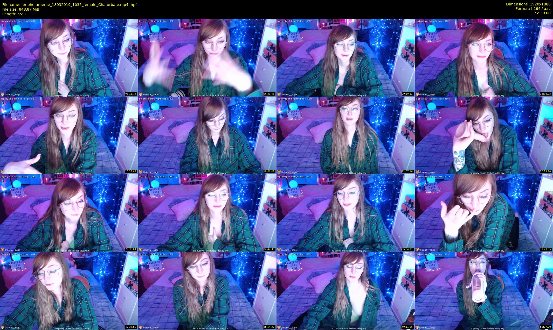 amphetameme — 56 minute Chaturbate female cam show recording, 1080p, Mar 18, 2019