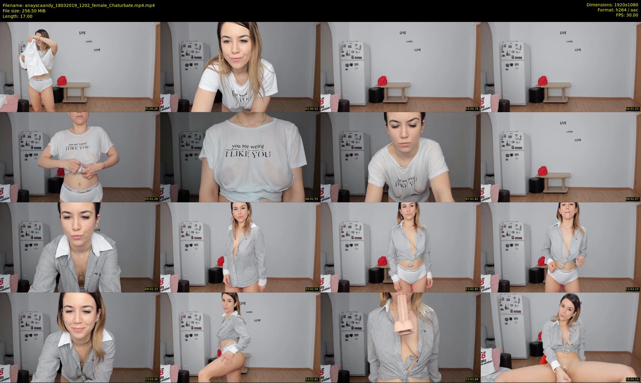 anayscaandy — 17 minute Chaturbate female cam show recording, 1080p, Mar 18, 2019