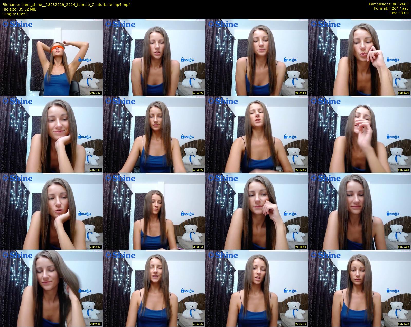 anna_shine_ — 9 minute Chaturbate female cam show recording, 480p, Mar 18, 2019