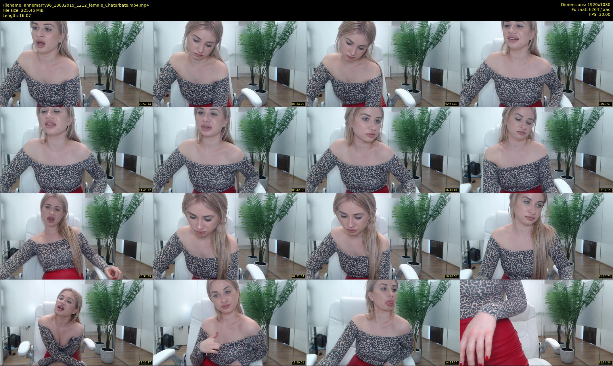 annemarry96 — 17 minute Chaturbate female cam show recording, 1080p, Mar 18, 2019