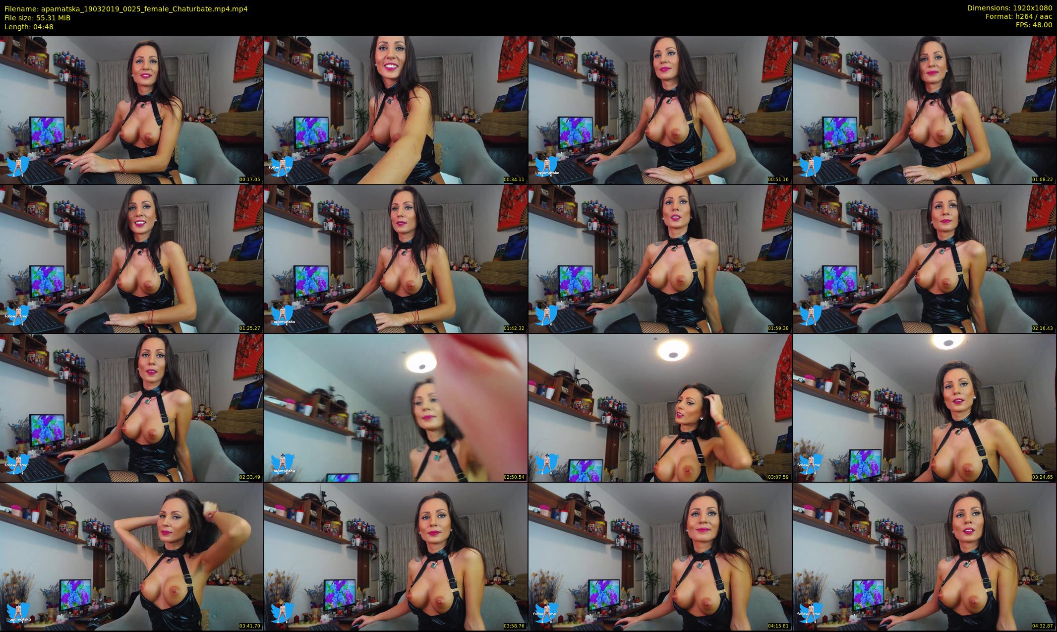 apamatska — 5 minute Chaturbate female cam show recording, 1080p, Mar 19, 2019