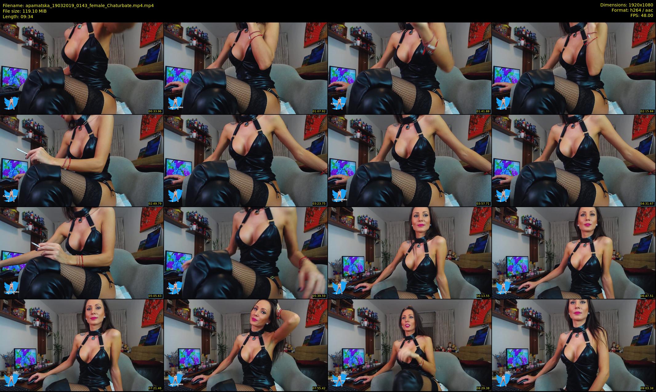 apamatska — 10 minute Chaturbate female cam show recording, 1080p, Mar 19, 2019