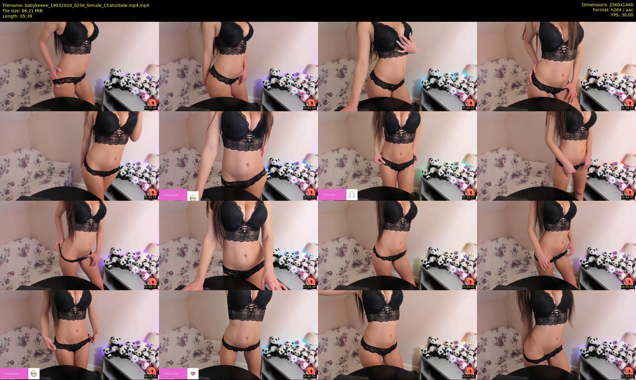 babykeeee — 6 minute Chaturbate female cam show recording, 1080p, Mar 19, 2019