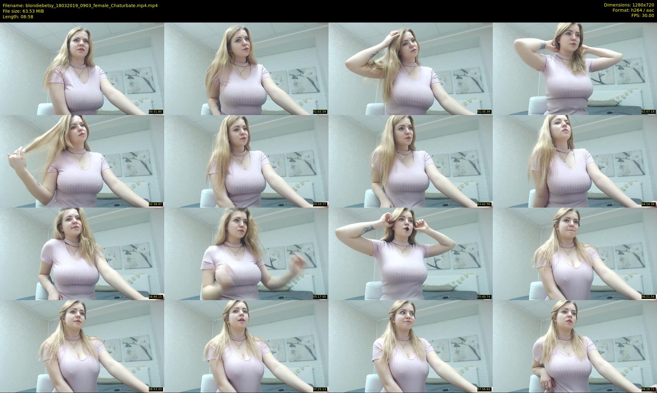 blondiebetsy — 9 minute Chaturbate female cam show recording, 720p, Mar 18, 2019
