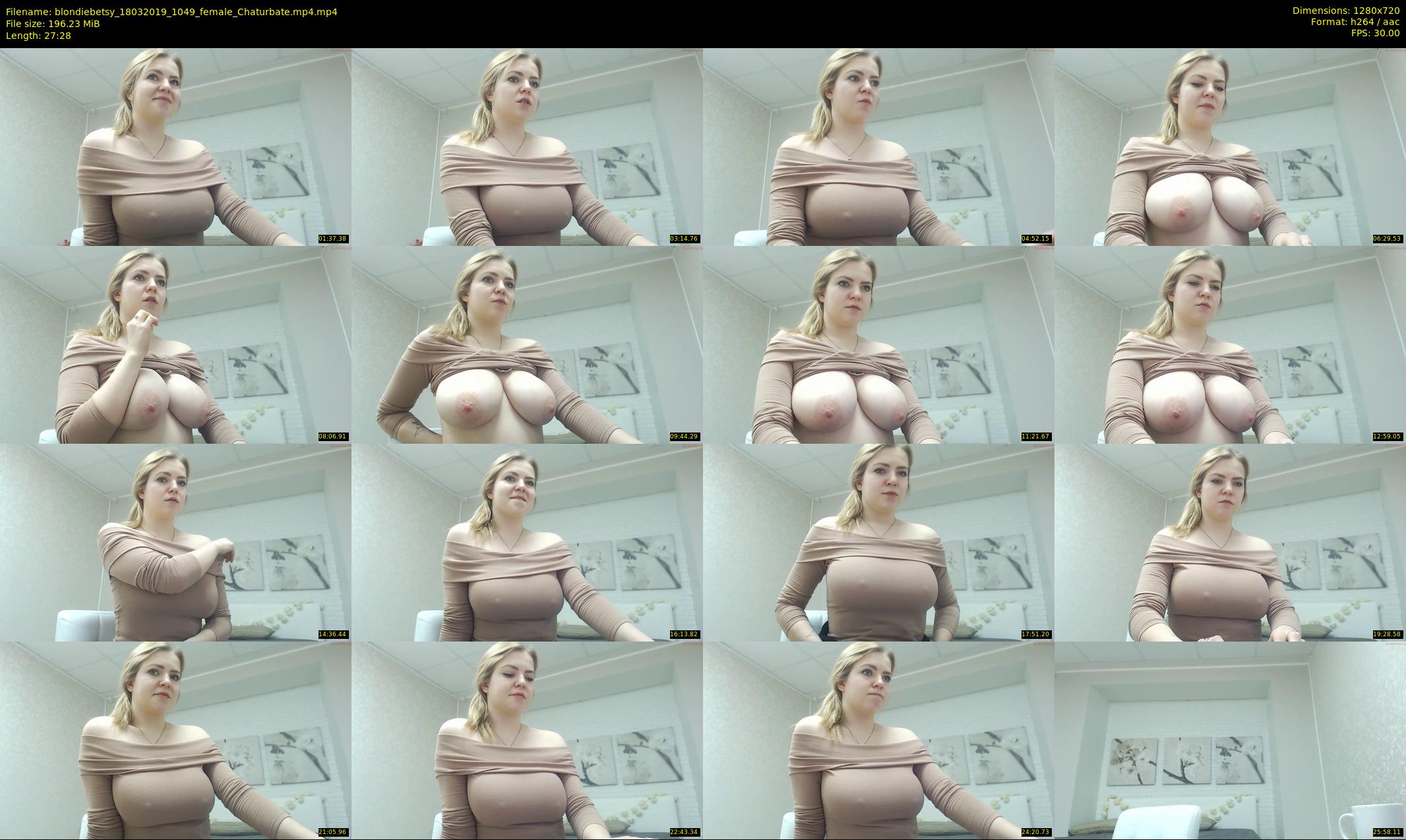 blondiebetsy — 28 minute Chaturbate female cam show recording, 720p, Mar 18, 2019