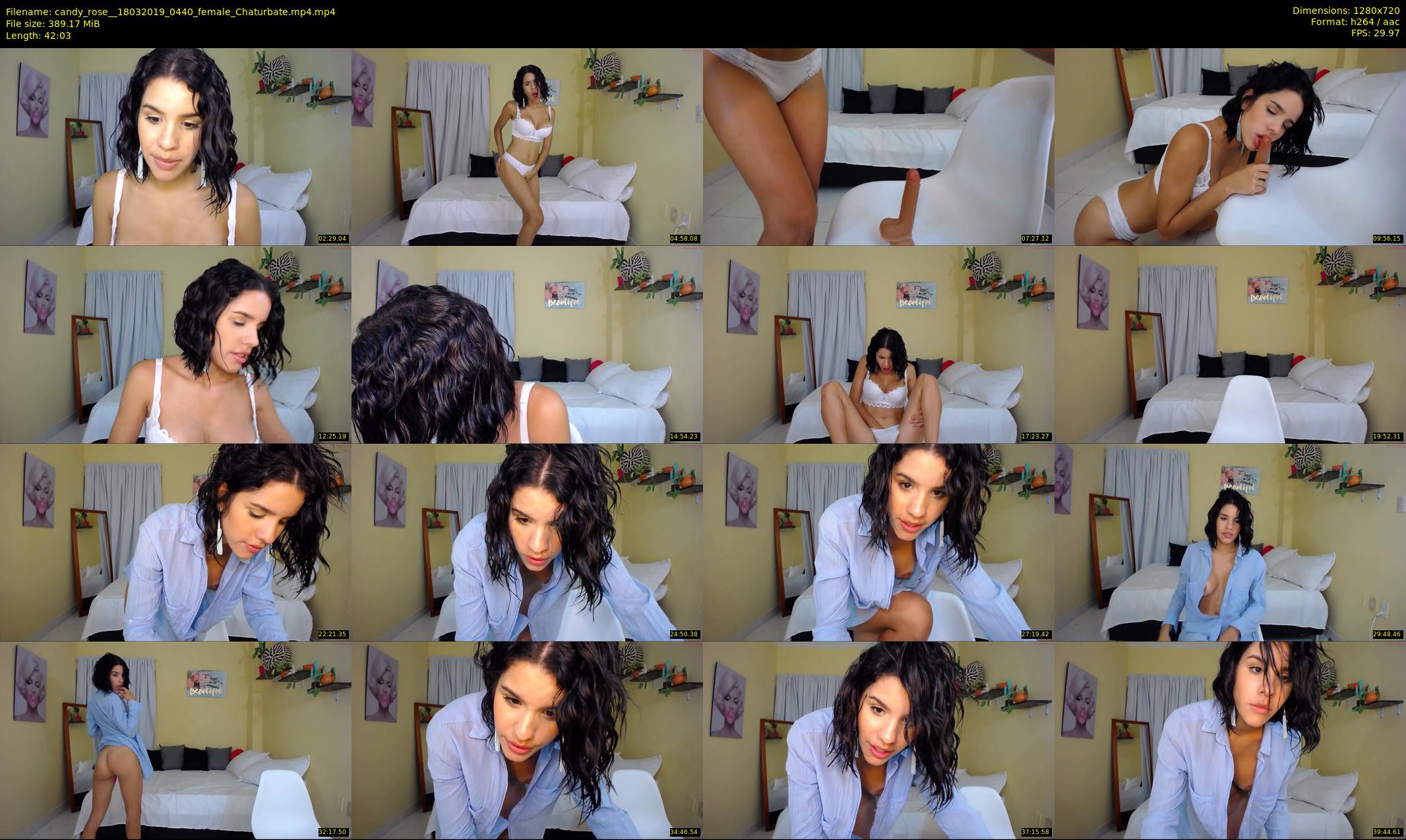 candy_rose_ — 43 minute Chaturbate female cam show recording, 720p, Mar 18, 2019