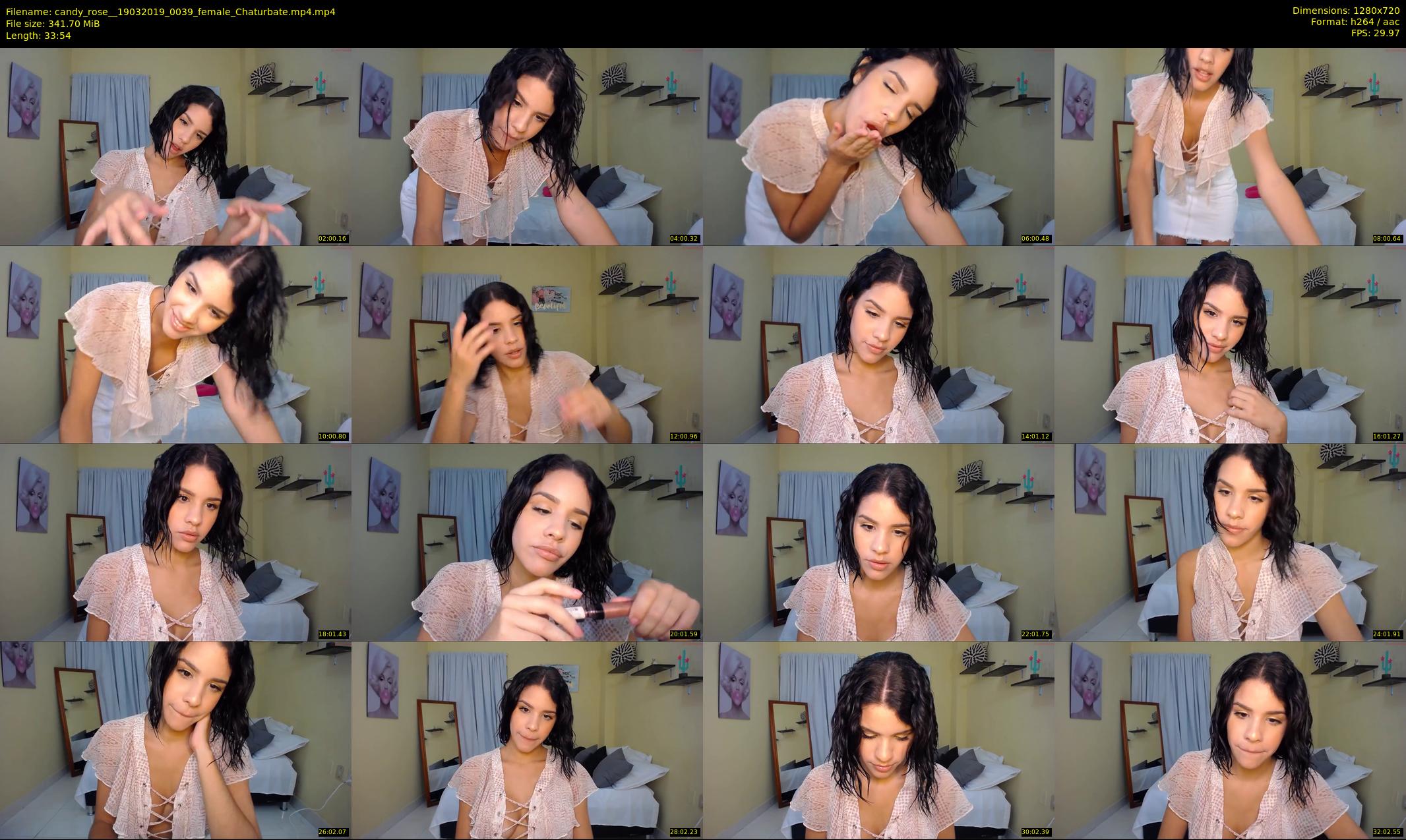 candy_rose_ — 34 minute Chaturbate female cam show recording, 720p, Mar 19, 2019