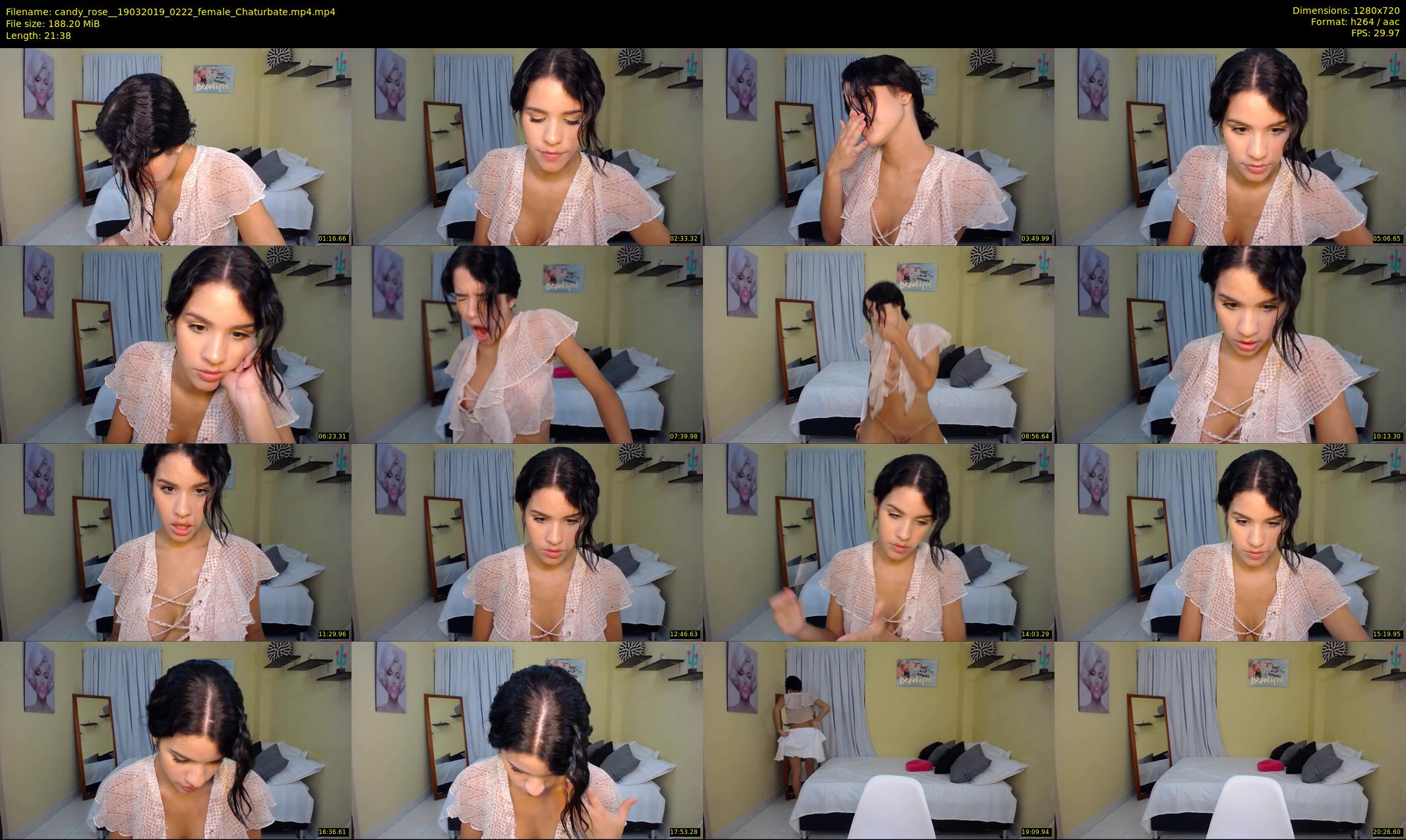 candy_rose_ — 22 minute Chaturbate female cam show recording, 720p, Mar 19, 2019