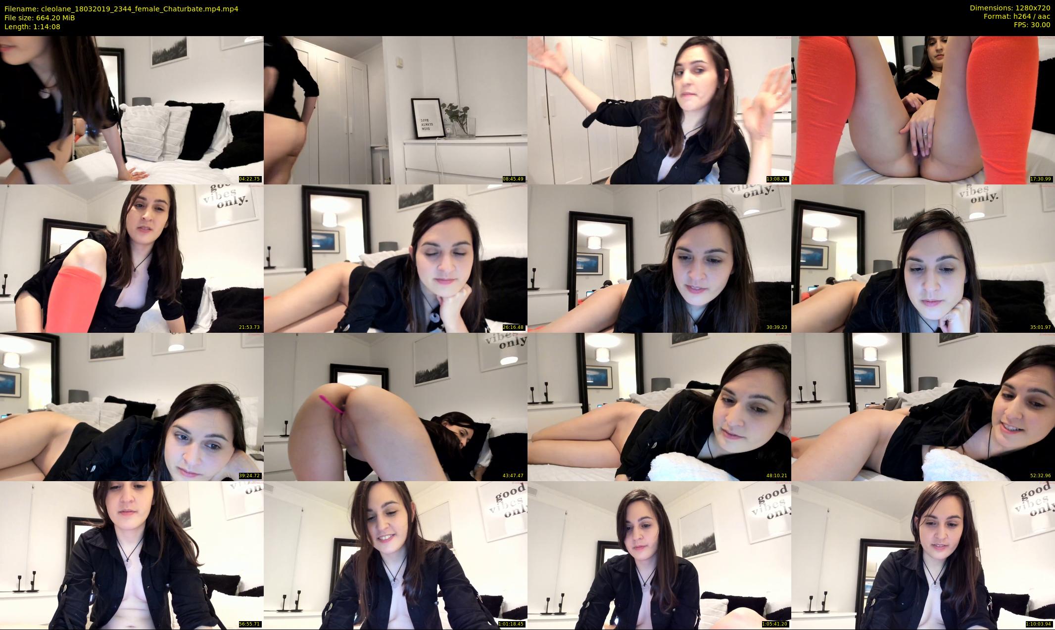 cleolane — 75 minute Chaturbate female cam show recording, 720p, Mar 18, 2019