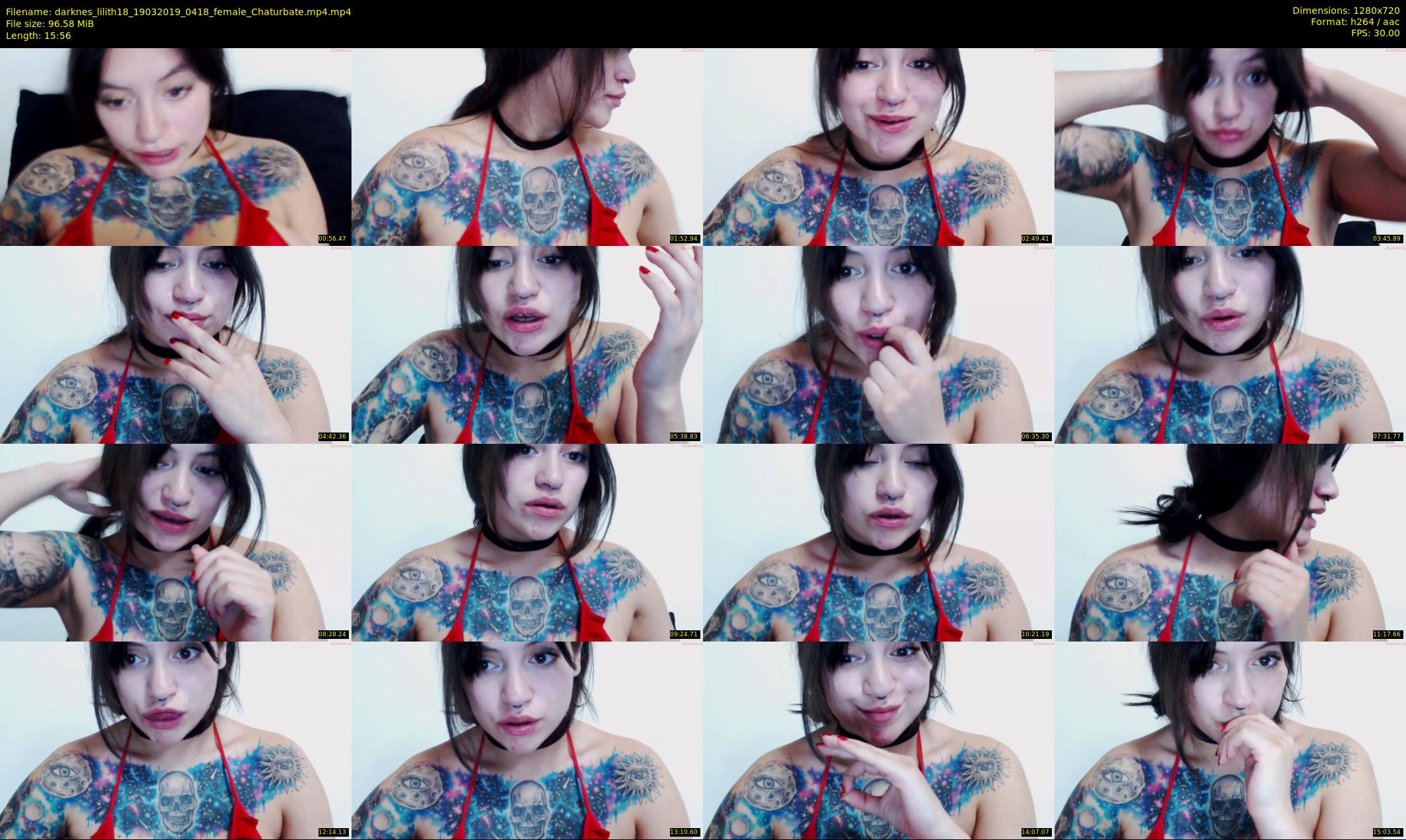 darknes_lilith18 — 16 minute Chaturbate female cam show recording, 720p, Mar 19, 2019