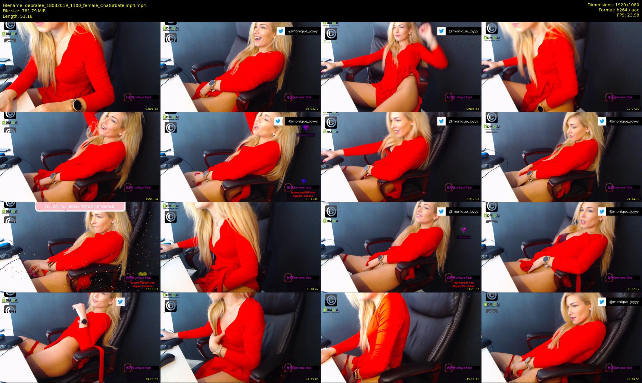 debralee — 52 minute Chaturbate female cam show recording, 1080p, Mar 18, 2019