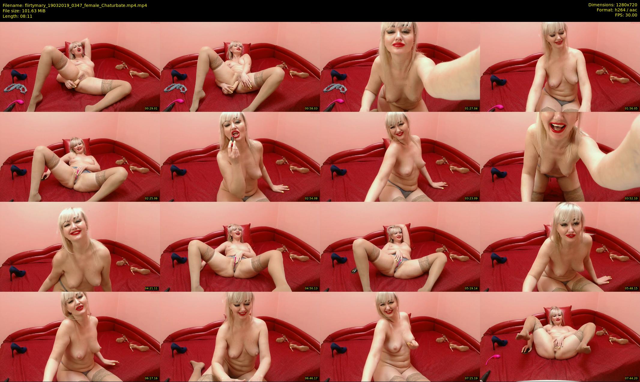 flirtymary — 9 minute Chaturbate female cam show recording, 720p, Mar 19, 2019