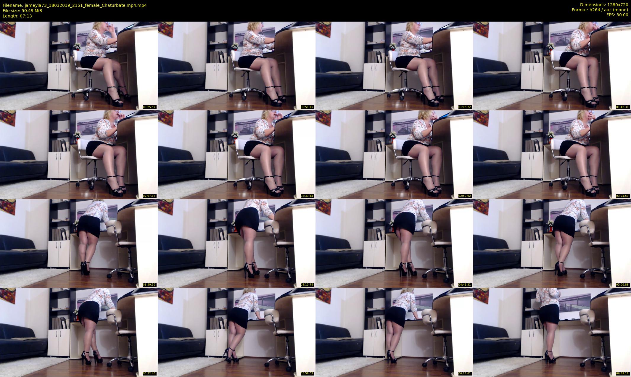 jameyla73 — 8 minute Chaturbate female cam show recording, 720p, Mar 18, 2019