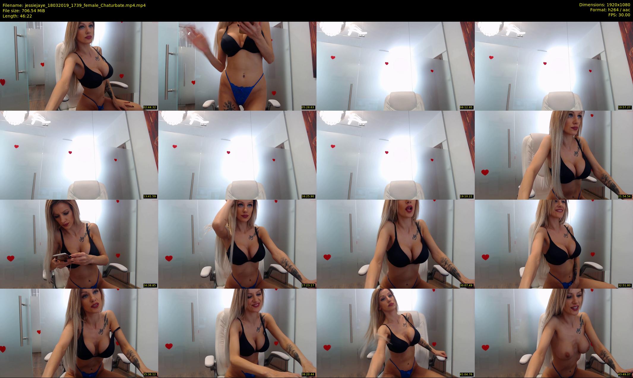 jessiejaye — 47 minute Chaturbate female cam show recording, 1080p, Mar 18, 2019