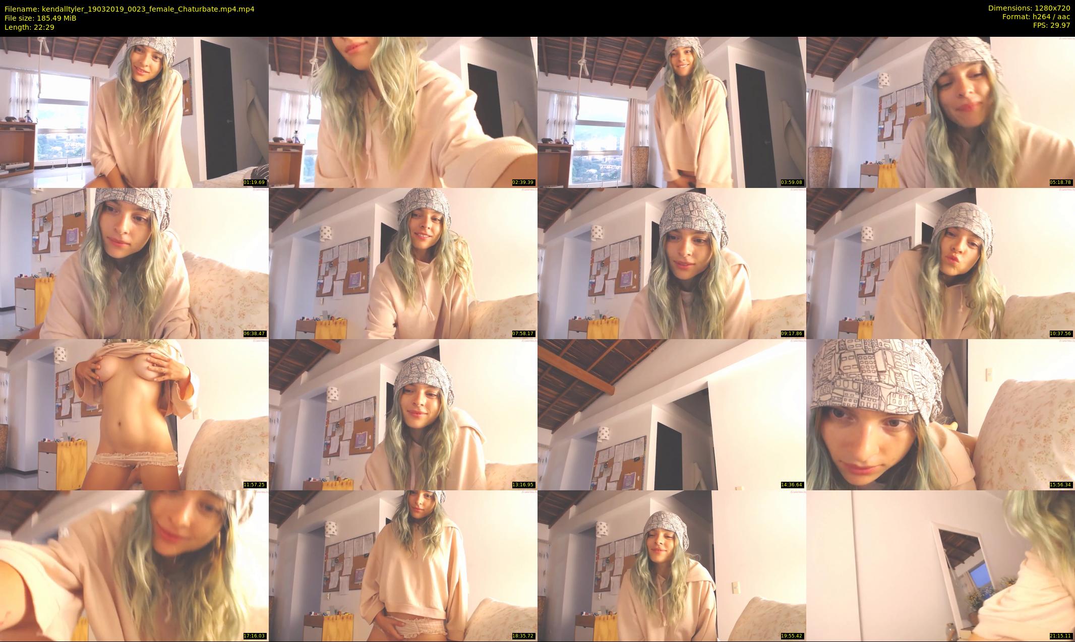 kendalltyler — 23 minute Chaturbate female cam show recording, 720p, Mar 19, 2019