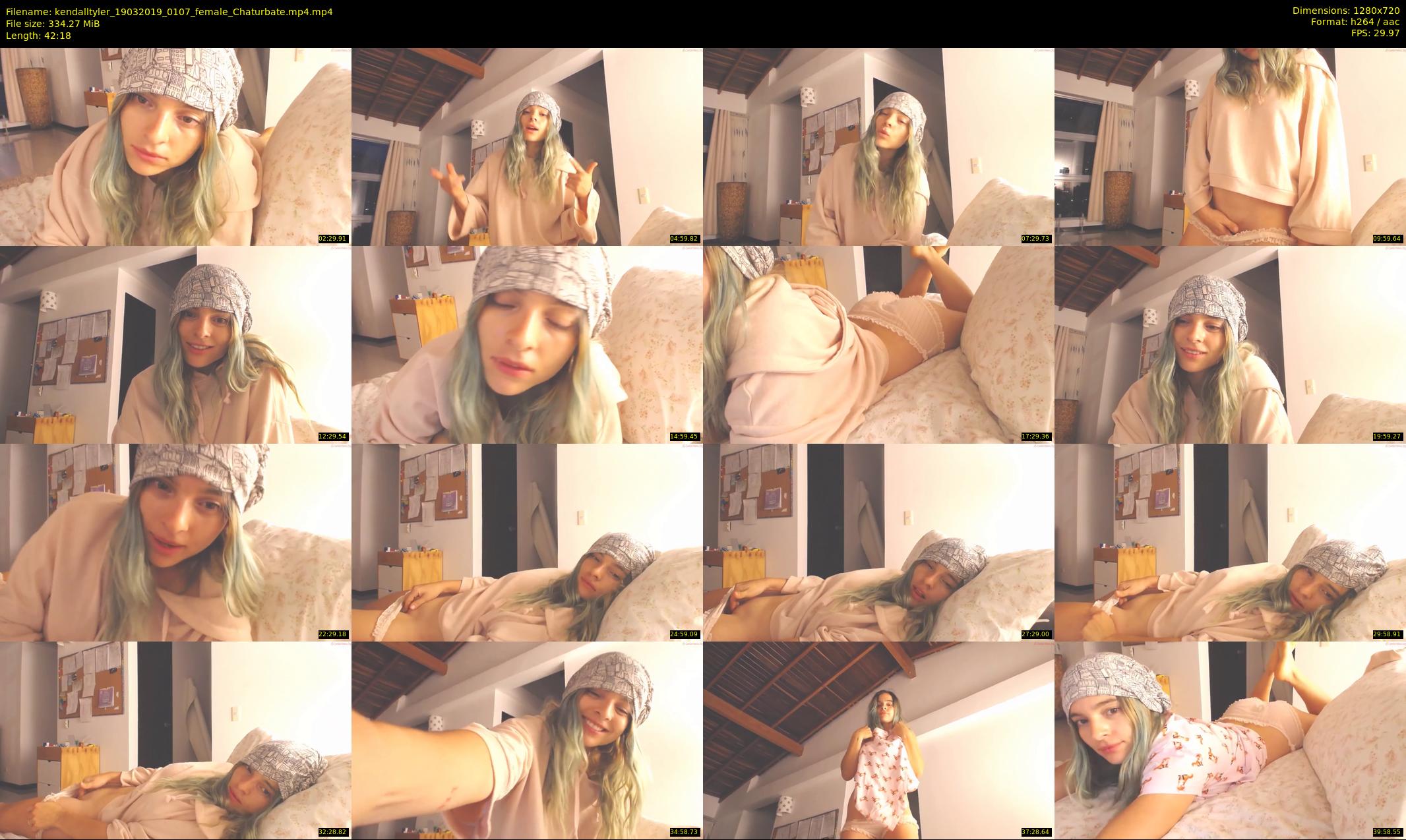 kendalltyler — 43 minute Chaturbate female cam show recording, 720p, Mar 19, 2019
