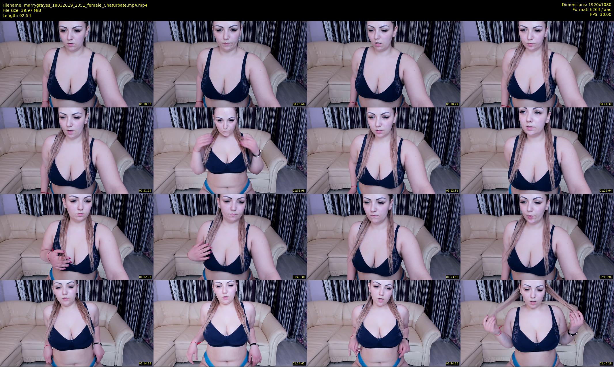 marrygrayes — 3 minute Chaturbate female cam show recording, 1080p, Mar 18, 2019